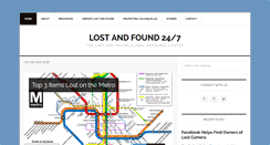 Desktop Screenshot of lostandfound247.com